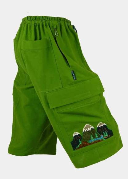 Mountainscape Cotton Cargo Shorts