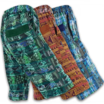 HAND WOVEN SHORTS IN COTTON IKAT-JUST RESTOCKED!