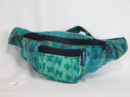 HAND WOVEN WAIST PACK WITH THREE POCKETS & BROCADE ACCENTS - Image 6