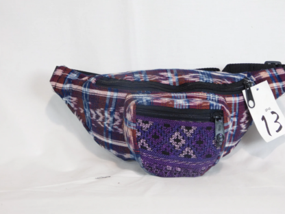 HAND WOVEN WAIST PACK WITH THREE POCKETS & BROCADE ACCENTS - Image 13