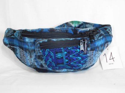 HAND WOVEN WAIST PACK WITH THREE POCKETS & BROCADE ACCENTS - Image 14