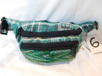 EXTRA LARGE 3 POCKET WAIST PACK IN HAND WOVEN COTTON - Image 7