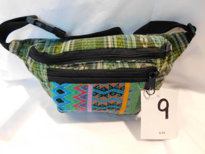 EXTRA LARGE 3 POCKET WAIST PACK IN HAND WOVEN COTTON - Image 10