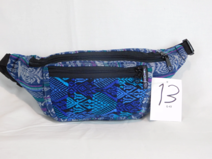 EXTRA LARGE 3 POCKET WAIST PACK IN HAND WOVEN COTTON - Image 14