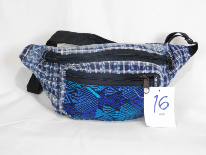 EXTRA LARGE 3 POCKET WAIST PACK IN HAND WOVEN COTTON - Image 17