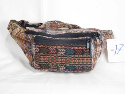 EXTRA LARGE 3 POCKET WAIST PACK IN HAND WOVEN COTTON - Image 18