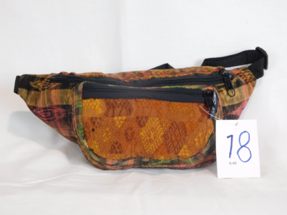 EXTRA LARGE 3 POCKET WAIST PACK IN HAND WOVEN COTTON - Image 19