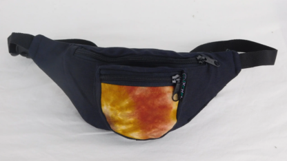 3 POCKET WAIST PACK WITH TIE DYE TRIM