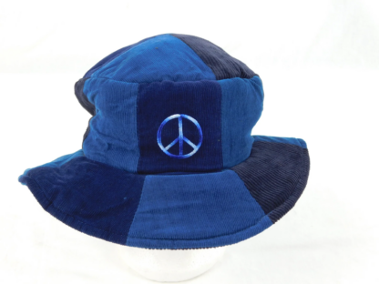 PATCHWORK FLOPPY HAT W PEACE EMBROIDERY - Image 3