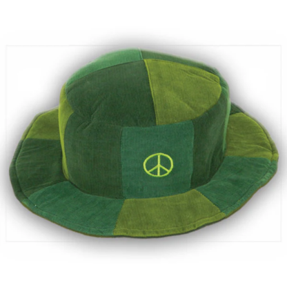 PATCHWORK FLOPPY HAT W PEACE EMBROIDERY - Image 2