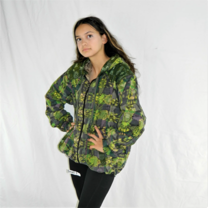 HAND-WOVEN HOODED JACKET WITH HAND-BROCADED ACCENTS - Image 7