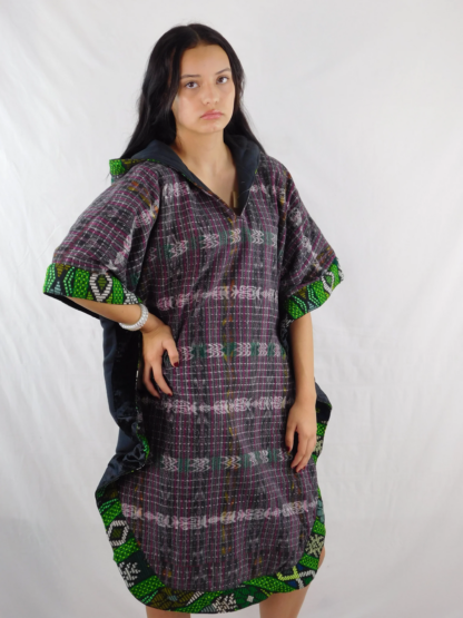 HAND-WOVEN HOODED PONCHO