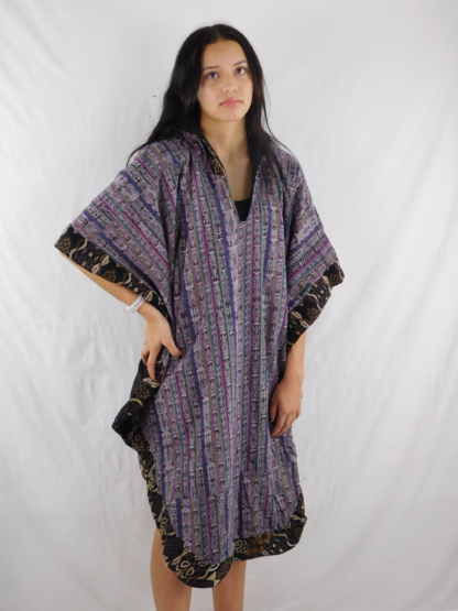 HAND-WOVEN HOODED PONCHO - Image 2