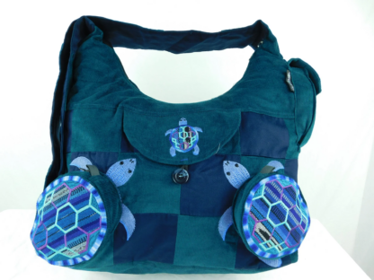 PATCHWORK TERRAPIN SHOULDER BAG WITH 3D POCKETS - Image 2