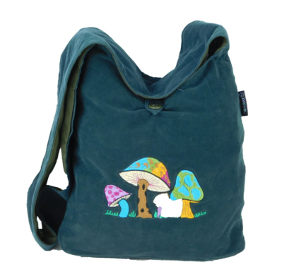 ERICA BAG IN CORDUROY WITH MUSHROOM EMBROIDERY - Image 2