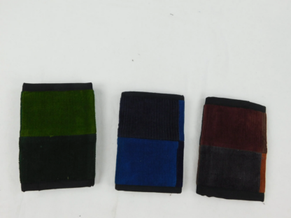 3-FOLD PATCHWORK CORDUROY WALLET