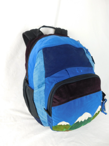 SPORT PACK IN COTTON DENIM & CORDUROY WITH MOUNTAIN APPLIQUE - Image 3