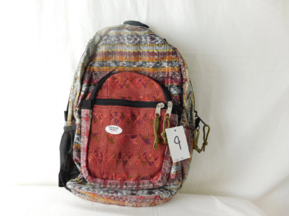 HAND-WOVEN BACKPACK WITH HAND-BROCADED ACCENTS (MEDIUM) - Image 4