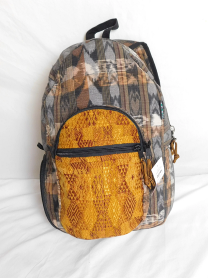 HAND-WOVEN BACKPACK WITH HAND-BROCADED ACCENTS (MEDIUM) - Image 2