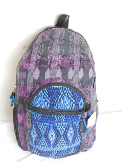 HAND-WOVEN BACKPACK WITH HAND-BROCADED ACCENTS (MEDIUM) - Image 3