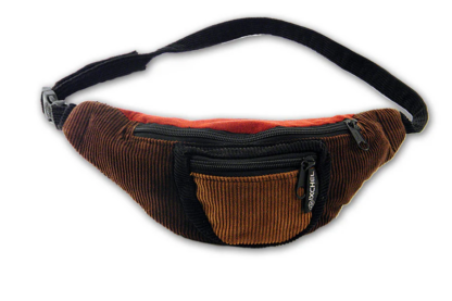 PATCHWORK CORDUROY WAIST PACK WITH THREE POCKETS - Image 2